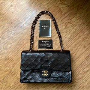 $5000 Retail CHANEL Lambskin Double Flap Bag